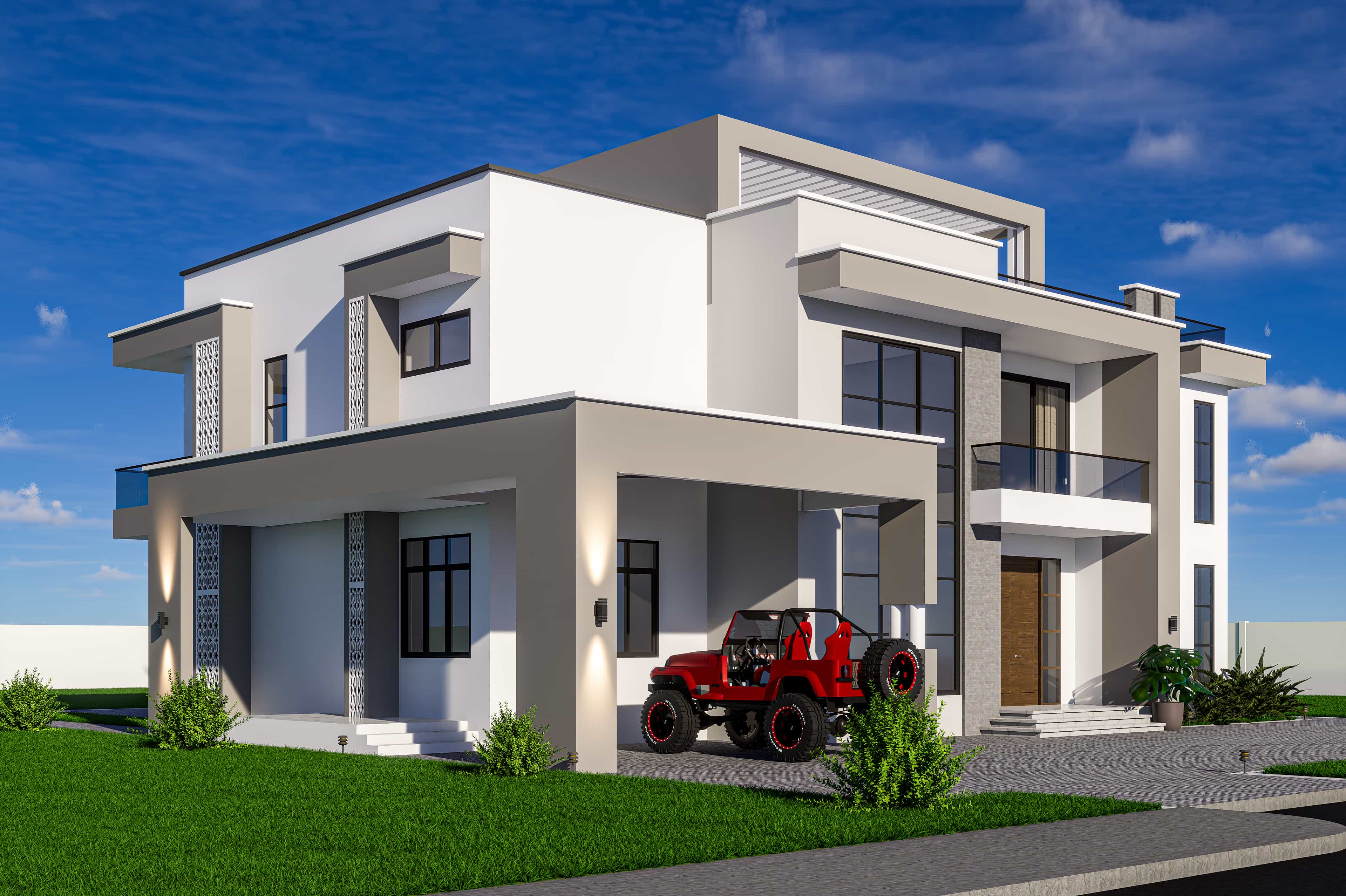PROPOSED DESIGN FOR RESIDENTIAL BUILDING TO BE BUILT AT MBEZI BEACH, DAR ES SALAAM - TANZANIA